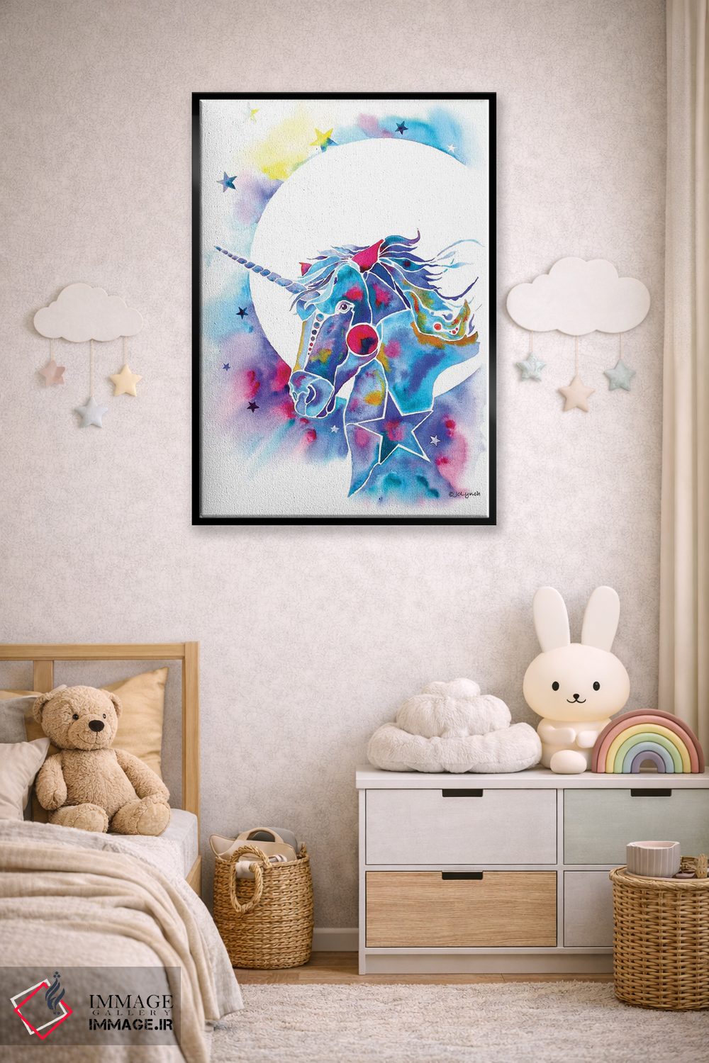 تابلو دکوراتیو تک شاخ اثر جو لینچ - D6B