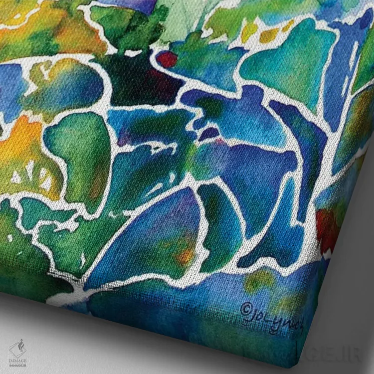 تابلو دکوراتیو فانوس دریایی هترس اثر جو لینچ - نمای نزدیک بافت بوم