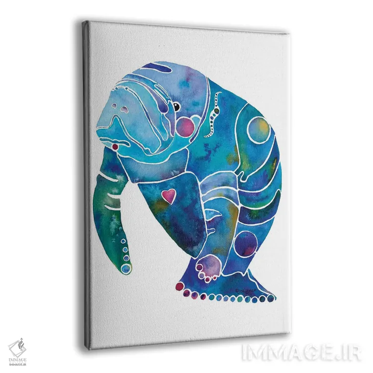 تابلو دکوراتیو گاو دریایی شماره دو اثر جو لینچ - نمای پرسپکتیو محصول