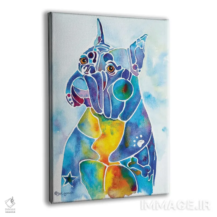 تابلو دکوراتیو نژاد سگ باکسر اثر جو لینچ - نمای پرسپکتیو محصول