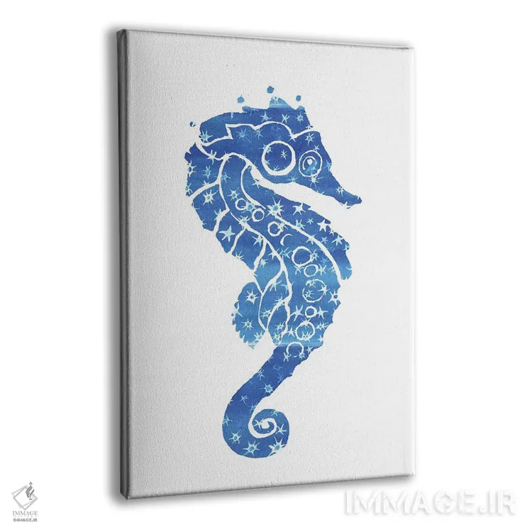 تابلو دکوراتیو اسب دریایی ستاره ای اثر جو لینچ - نمای پرسپکتیو محصول