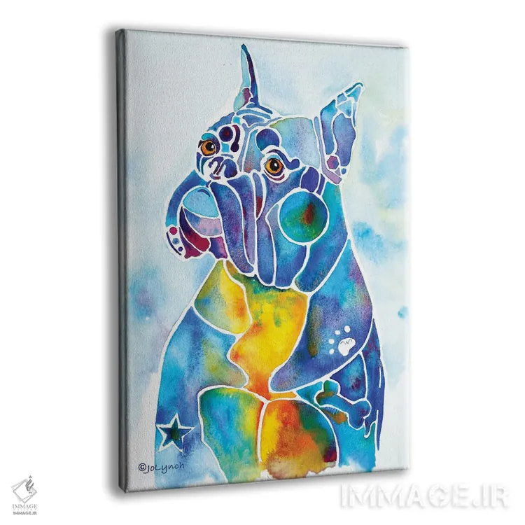 تابلو دکوراتیو باکسر اثر جو لینچ - نمای پرسپکتیو محصول