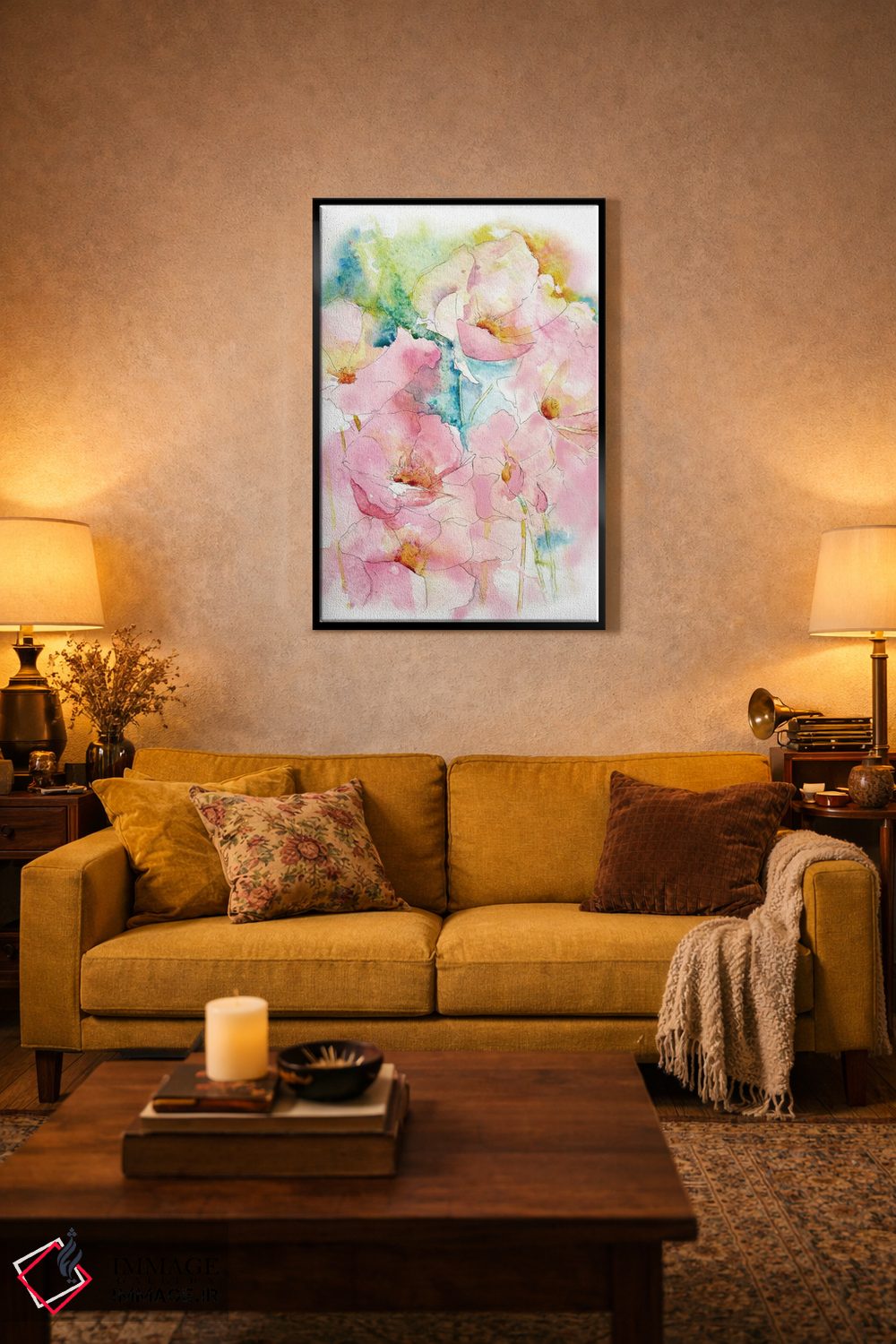 تابلو دکوراتیو شقایق های فرانسوی اثر جو لینچ - D4B