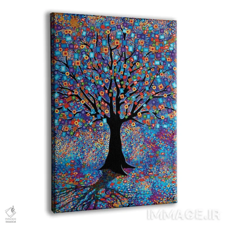 تابلو دکوراتیو درخت کارناوال L اثر جولیز - نمای پرسپکتیو محصول