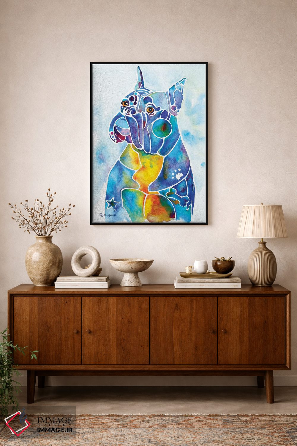 تابلو دکوراتیو باکسر اثر جو لینچ - D1B