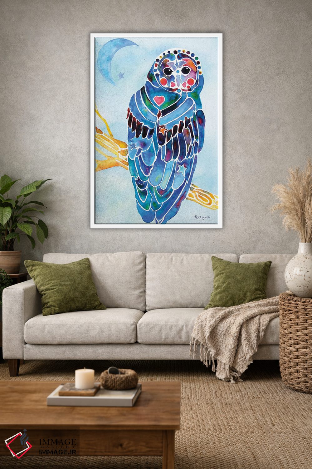 تابلو دکوراتیو جغد مینوکام اثر جو لینچ - D1W