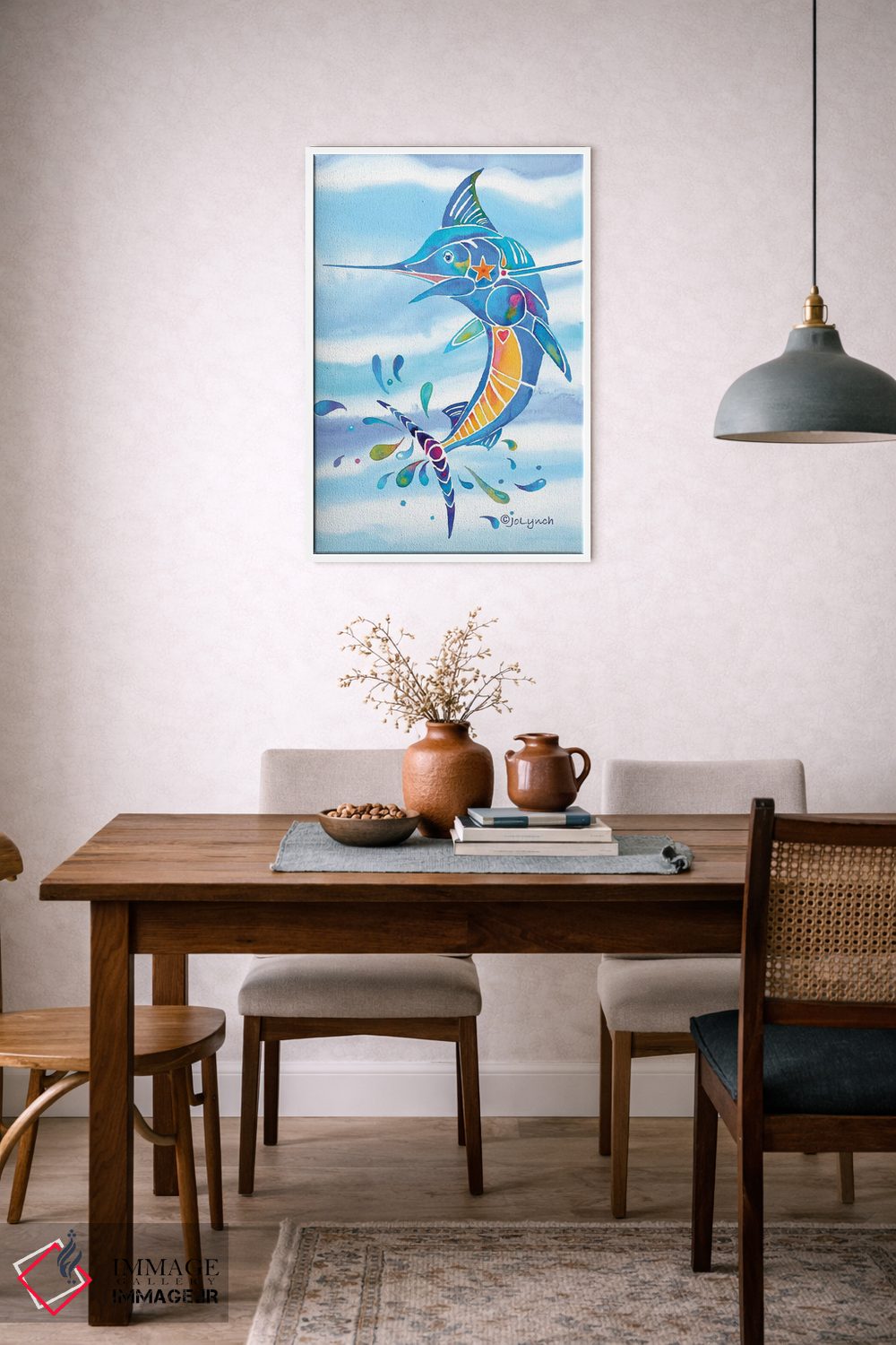 تابلو دکوراتیو ماهیگیری مارلین اثر جو لینچ - D6W
