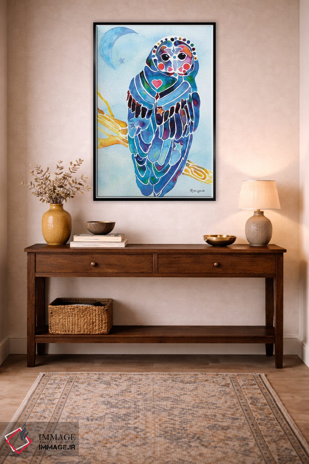 تابلو دکوراتیو جغد مینوکام اثر جو لینچ - D4B