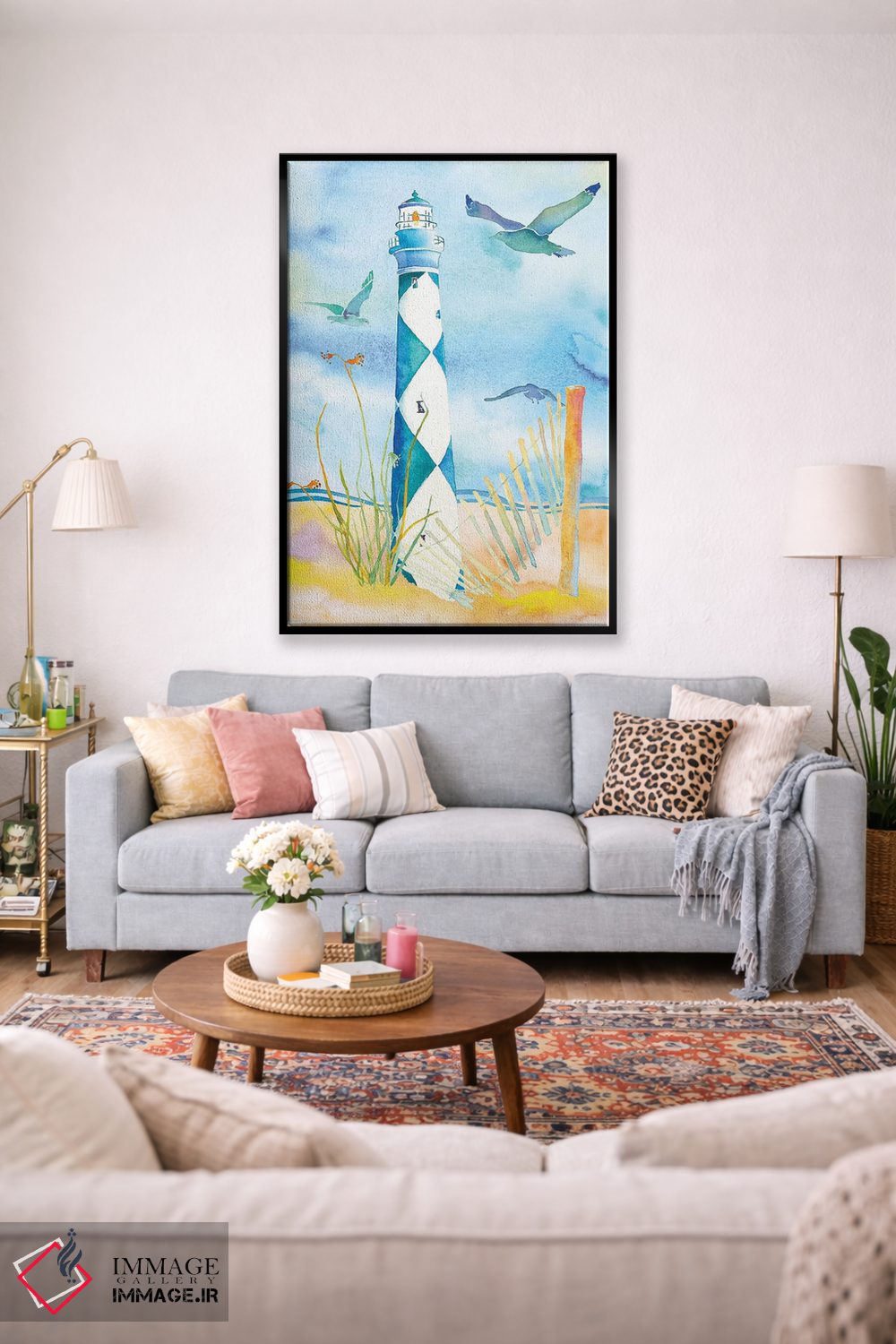تابلو دکوراتیو فانوس دریایی کارولینای دوم اثر جو لینچ - D2B
