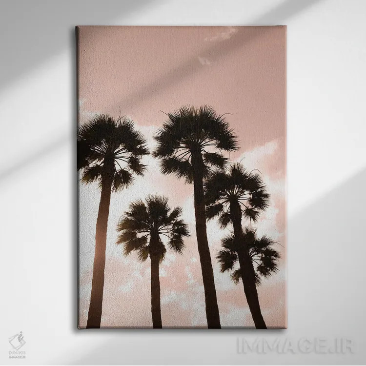 تابلو دکوراتیو Luxor, Egypt,درختان نخل، لوکسور، مصر اثر ژولین مک رابرتس - نمای روبهرو روی دیوار