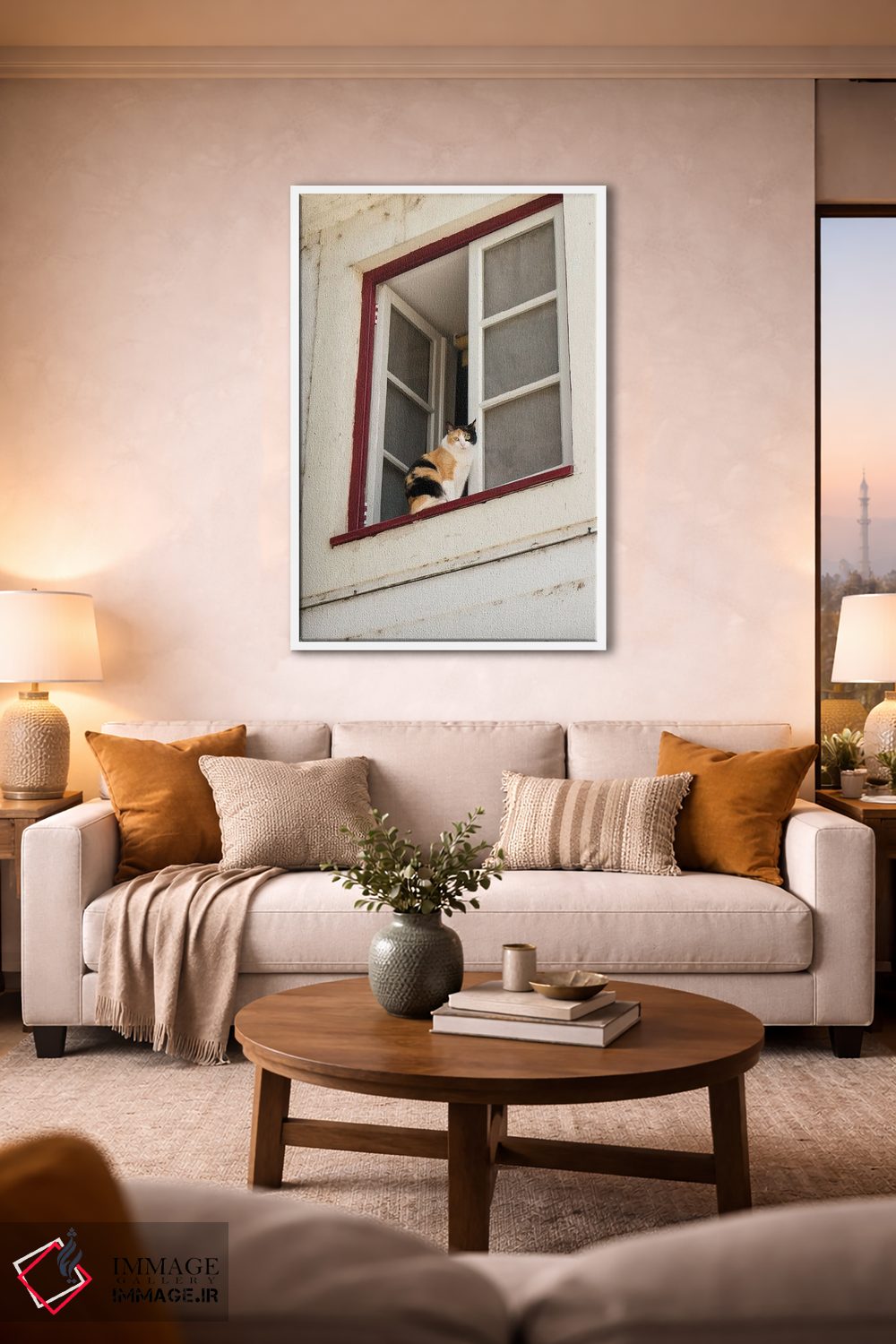 تابلو دکوراتیو Portugal. Cat Keeps An Eye On The Neighborhood.,کویمبرا… اثر ژولین مک رابرتس - D2W