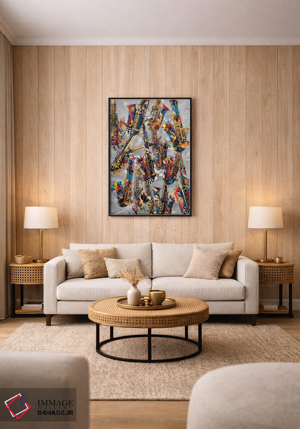 تابلو دکوراتیو ساکسوفون اثر جولیز - D2B