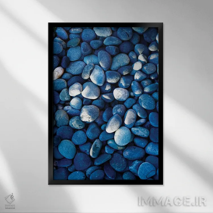 تابلو دکوراتیو New Mexico, USA of shaded rocks.,سانتا فه، نیومکزیکو با… اثر ژولین مک رابرتس - نمای قابدار مشکی