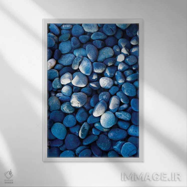 تابلو دکوراتیو New Mexico, USA of shaded rocks.,سانتا فه، نیومکزیکو با… اثر ژولین مک رابرتس - نمای قابدار سفید