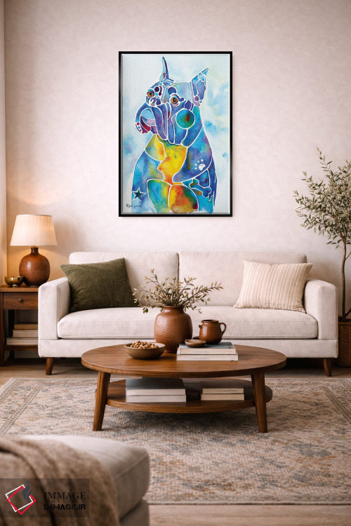 تابلو دکوراتیو نژاد سگ باکسر اثر جو لینچ - D4B