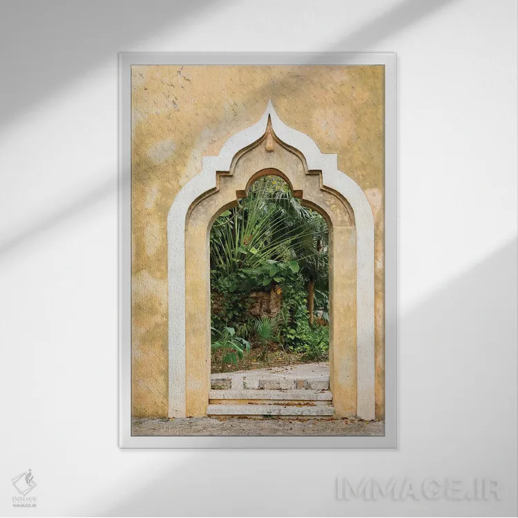 تابلو دکوراتیو Mexico,یوکاتان ۲، مکزیک اثر ژولین مک رابرتس - نمای قابدار سفید