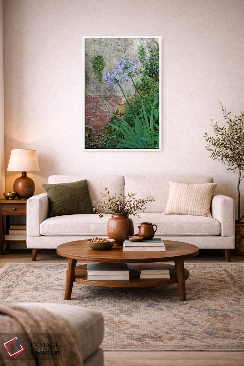 تابلو دکوراتیو Portugal. Flower In Garden.,کویمبرا، پرتغال. گلی در باغ اثر ژولین مک رابرتس - D1W