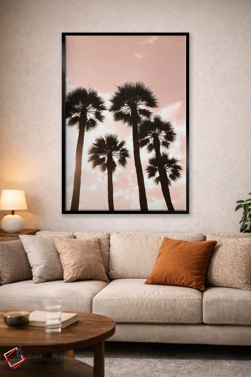 تابلو دکوراتیو Luxor, Egypt,درختان نخل، لوکسور، مصر اثر ژولین مک رابرتس - D1B