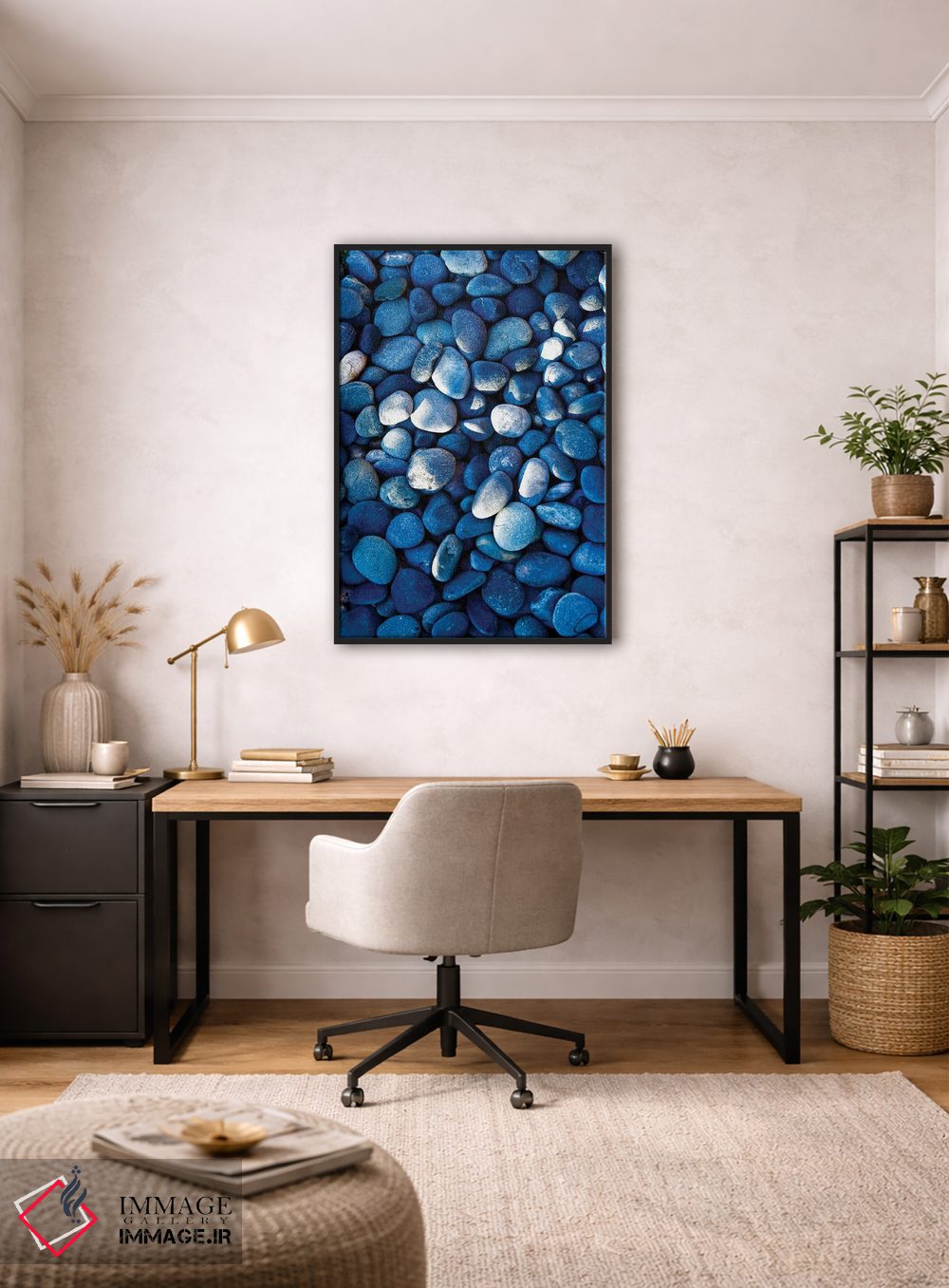 تابلو دکوراتیو New Mexico, USA of shaded rocks.,سانتا فه، نیومکزیکو با… اثر ژولین مک رابرتس - D4B