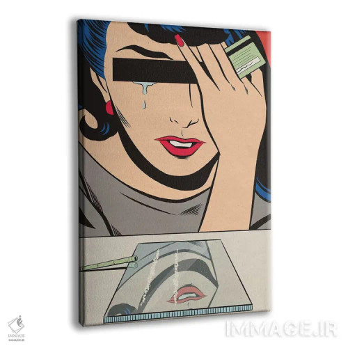 تابلو دکوراتیو کوکائین اثر جوزف مک درموت - نمای پرسپکتیو محصول