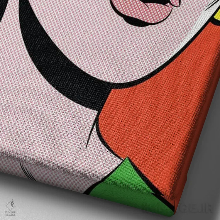 تابلو دکوراتیو اوه خدای من! اثر جوزف مک درموت - نمای نزدیک بافت بوم