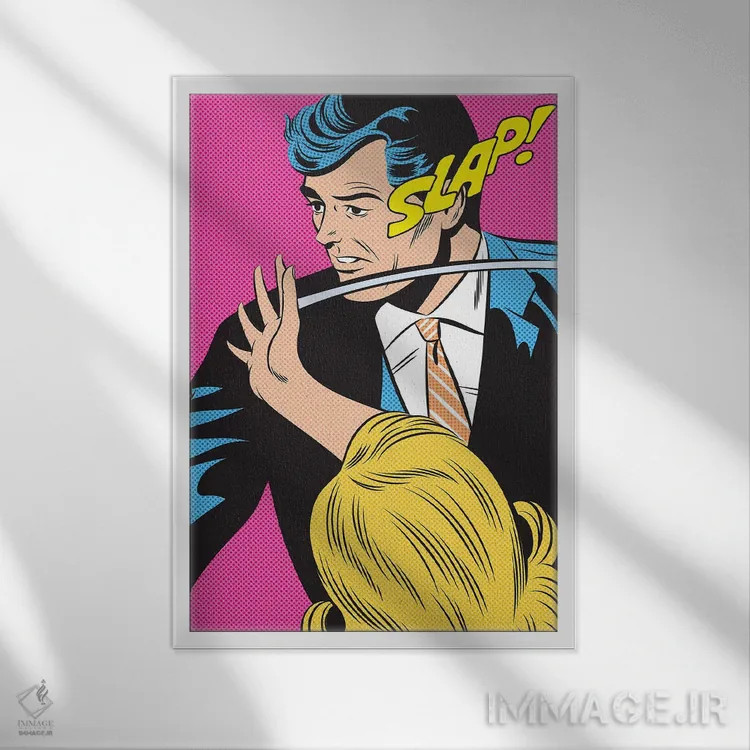 تابلو دکوراتیو سیلی! اثر جوزف مک درموت - نمای قابدار سفید