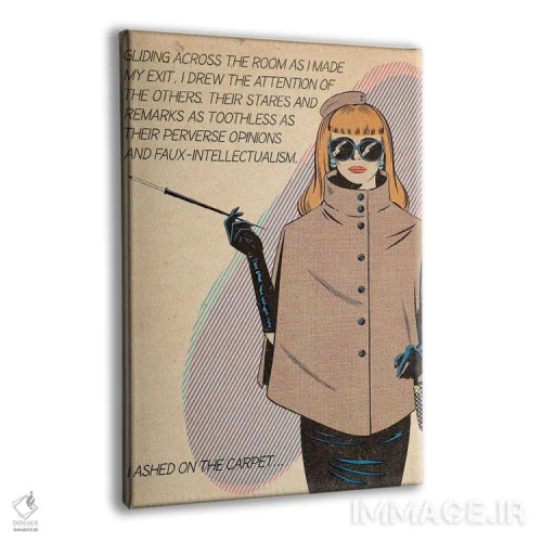 تابلو دکوراتیو زن خاکسترشده اثر جوزف مک درموت - نمای پرسپکتیو محصول