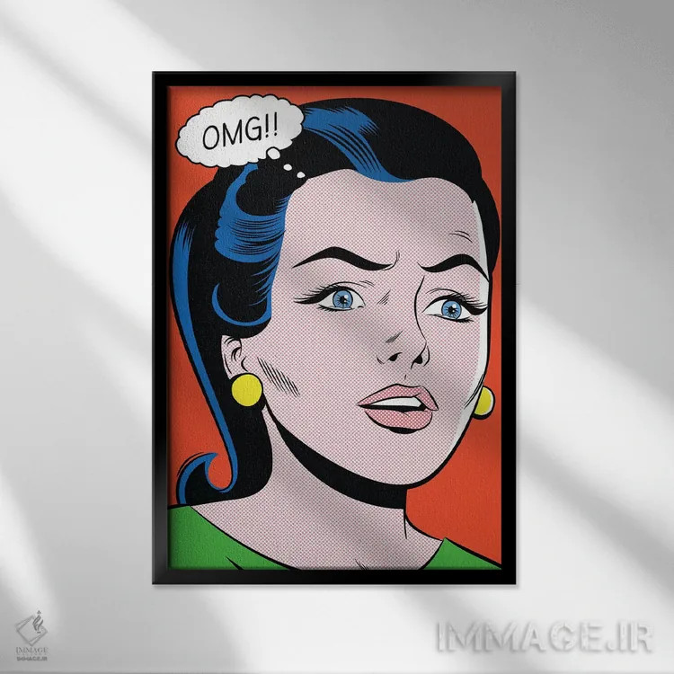 تابلو دکوراتیو اوه خدای من! اثر جوزف مک درموت - نمای قابدار مشکی