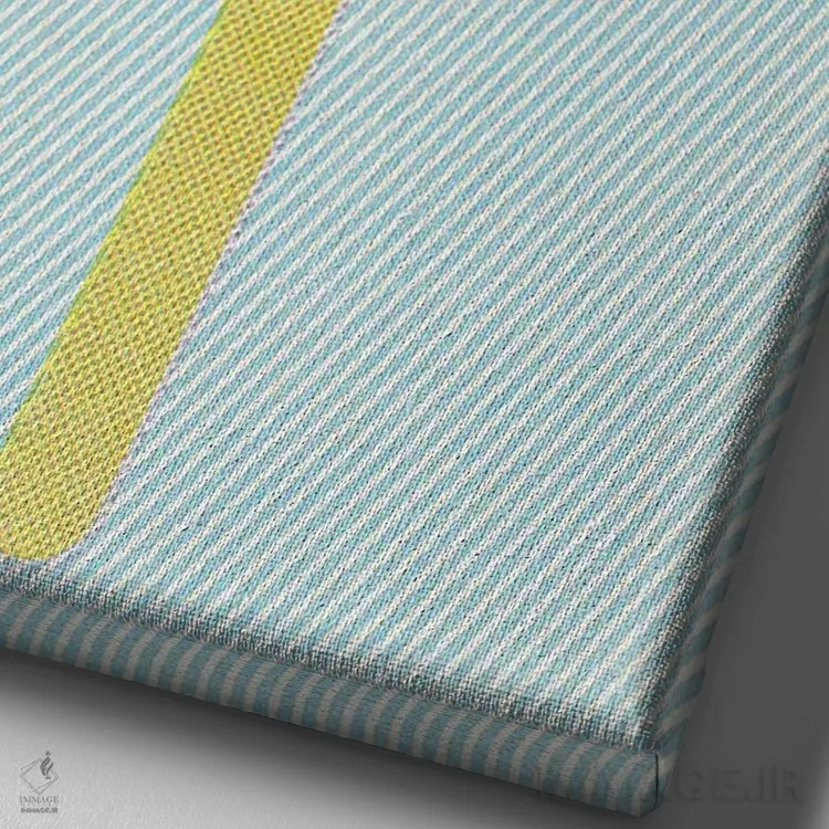 تابلو مینیمال بستنی چوبی اثر جوزف مک درموت - نمای نزدیک بافت بوم