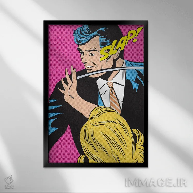 تابلو دکوراتیو سیلی! اثر جوزف مک درموت - نمای قابدار مشکی