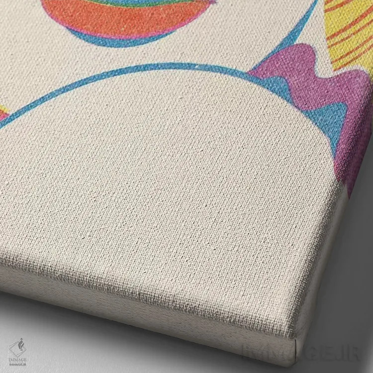 تابلو دکوراتیو زن اول اثر جوزف مک درموت - نمای نزدیک بافت بوم