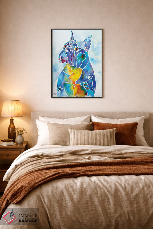 تابلو دکوراتیو نژاد سگ باکسر اثر جو لینچ - D6B