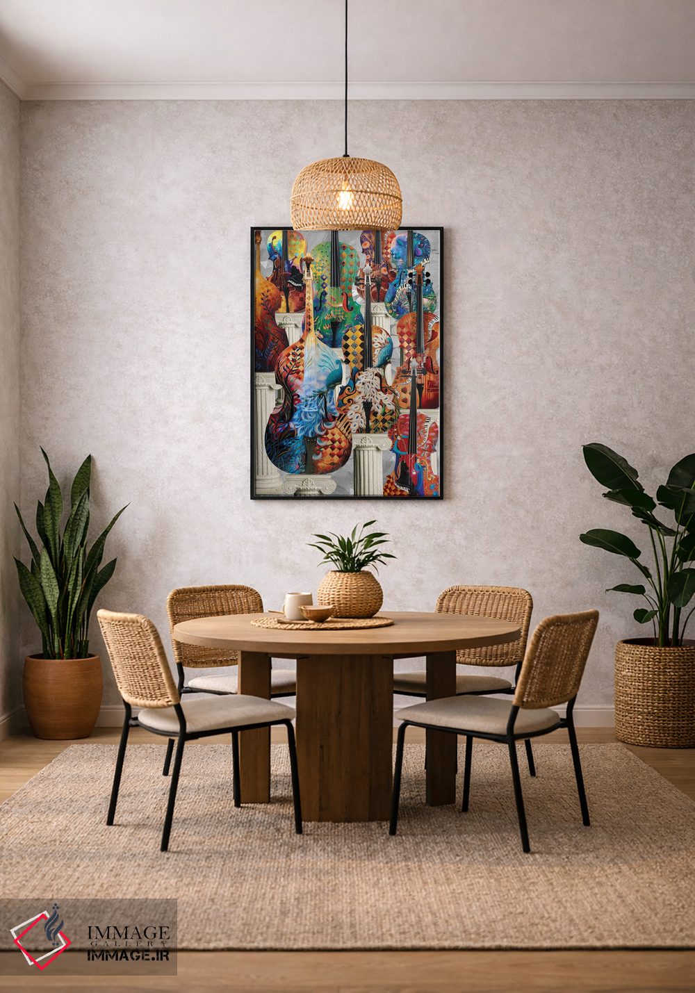 تابلو دکوراتیو ویولنسل اثر جولیز - D5B