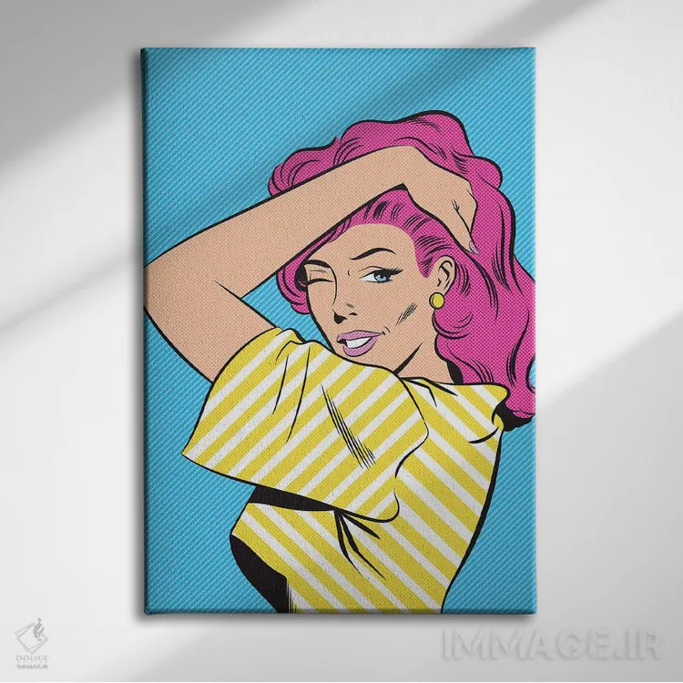 تابلو دکوراتیو زن دوم اثر جوزف مک درموت - نمای روبهرو روی دیوار