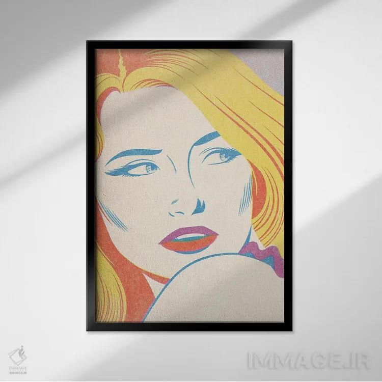 تابلو دکوراتیو زن اول اثر جوزف مک درموت - نمای قابدار مشکی