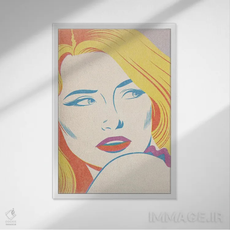 تابلو دکوراتیو زن اول اثر جوزف مک درموت - نمای قابدار سفید