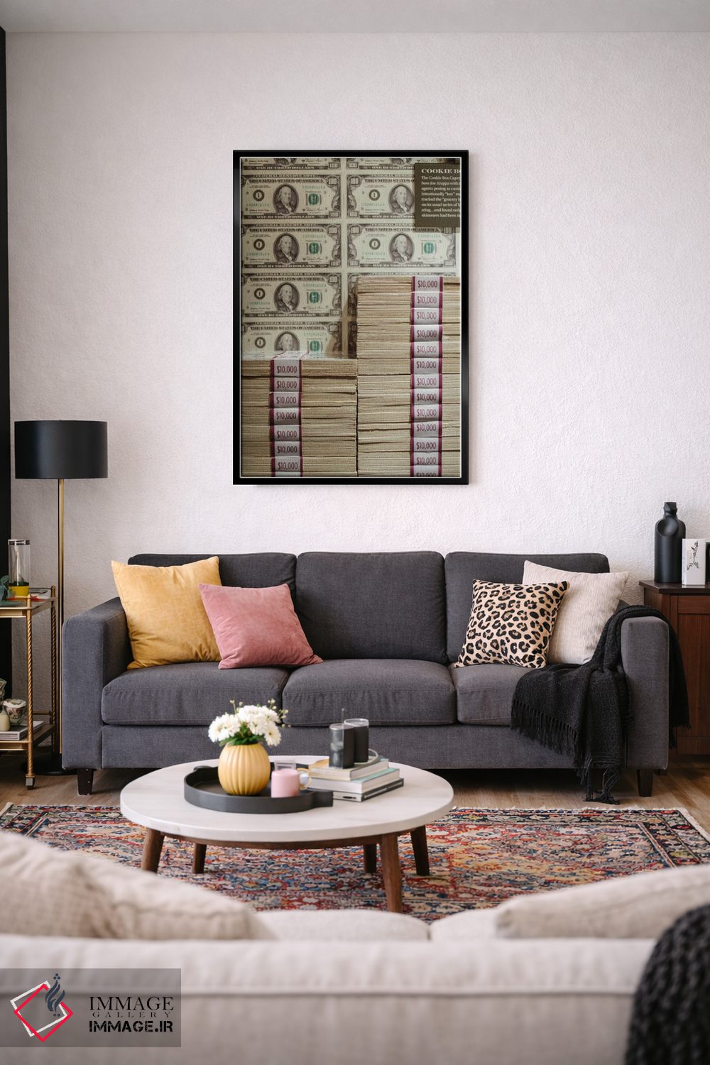 تابلو دکوراتیو Las Vegas, Nevada. USA,چاپ پول در موزه مافیا، لاس وگاس… اثر ژولین مک رابرتس - D4B