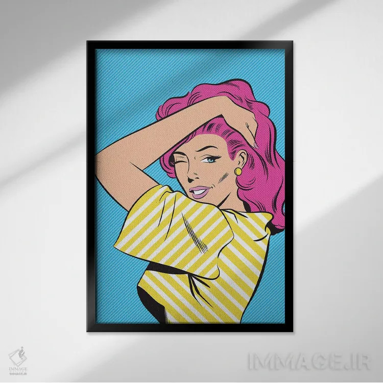 تابلو دکوراتیو زن دوم اثر جوزف مک درموت - نمای قابدار مشکی