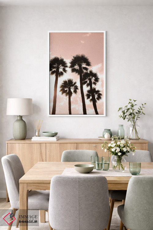 تابلو دکوراتیو Luxor, Egypt,درختان نخل، لوکسور، مصر اثر ژولین مک رابرتس - D6W