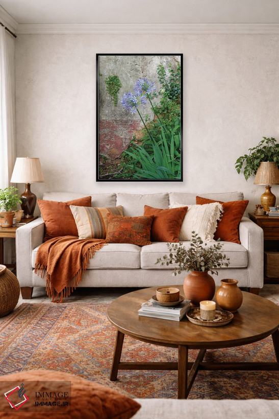 تابلو دکوراتیو Portugal. Flower In Garden.,کویمبرا، پرتغال. گلی در باغ اثر ژولین مک رابرتس - D4B