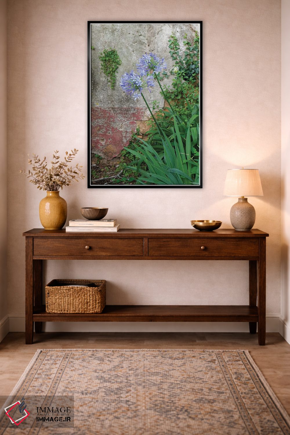 تابلو دکوراتیو Portugal. Flower In Garden.,کویمبرا، پرتغال. گلی در باغ اثر ژولین مک رابرتس - D5B