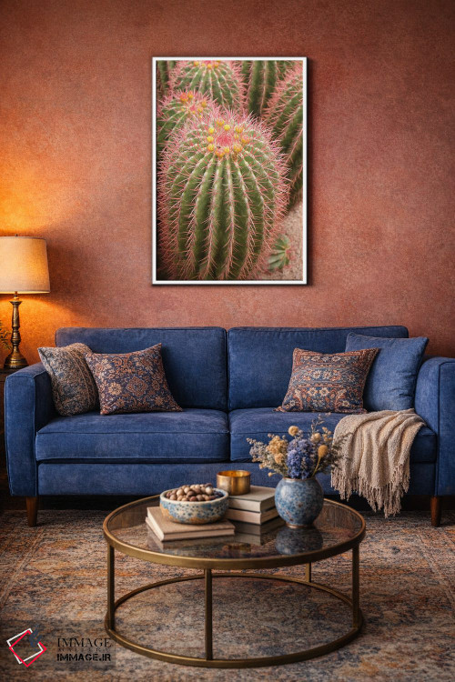 تابلو دکوراتیو Morocco. Beautiful Arid Garden Filled With Cacti, Succu… اثر ژولین مک رابرتس - D3W