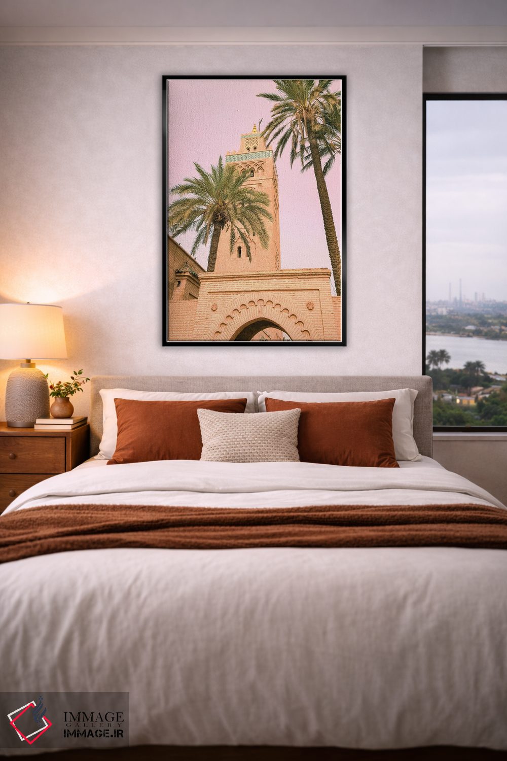 تابلو دکوراتیو Morocco. Koutoubia Mosque. Oldest Mosque In Marrakech F… اثر ژولین مک رابرتس - D5B