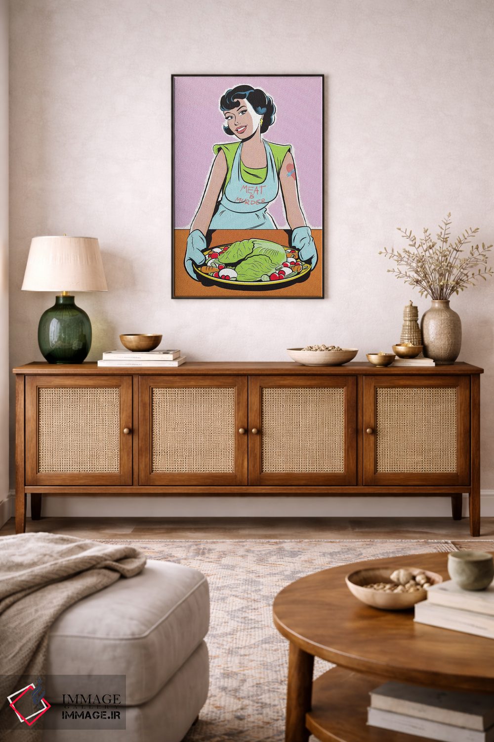 تابلو دکوراتیو گوشت یعنی قتل اثر جوزف مک درموت - D4B