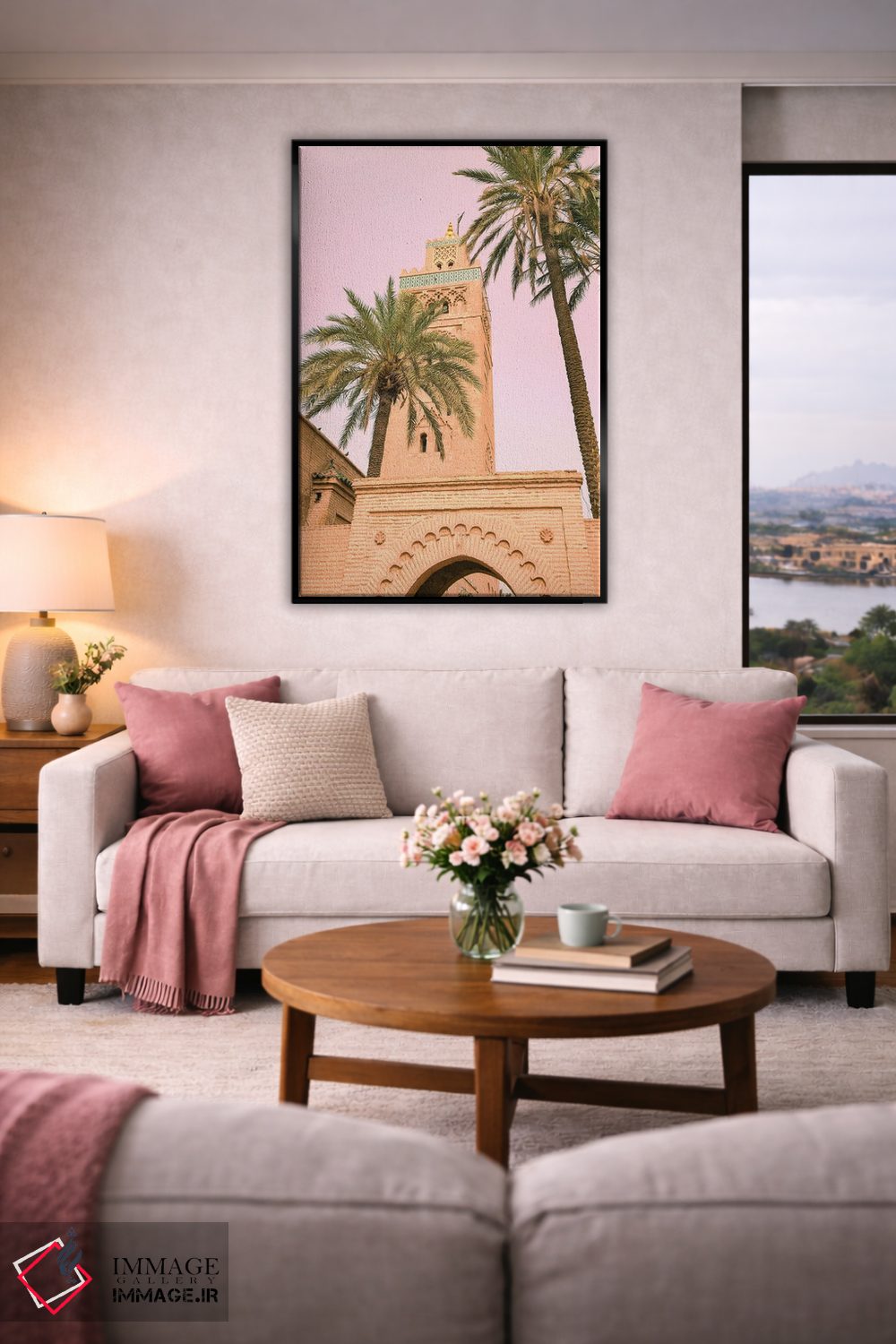 تابلو دکوراتیو Morocco. Koutoubia Mosque. Oldest Mosque In Marrakech F… اثر ژولین مک رابرتس - D6B