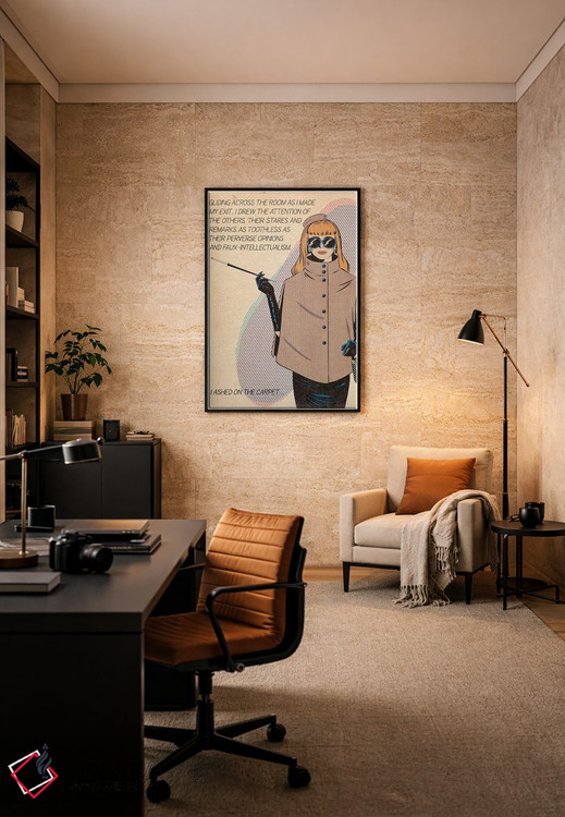 تابلو دکوراتیو زن خاکسترشده اثر جوزف مک درموت - D6B