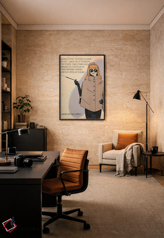 تابلو دکوراتیو زن خاکسترشده اثر جوزف مک درموت - D6B