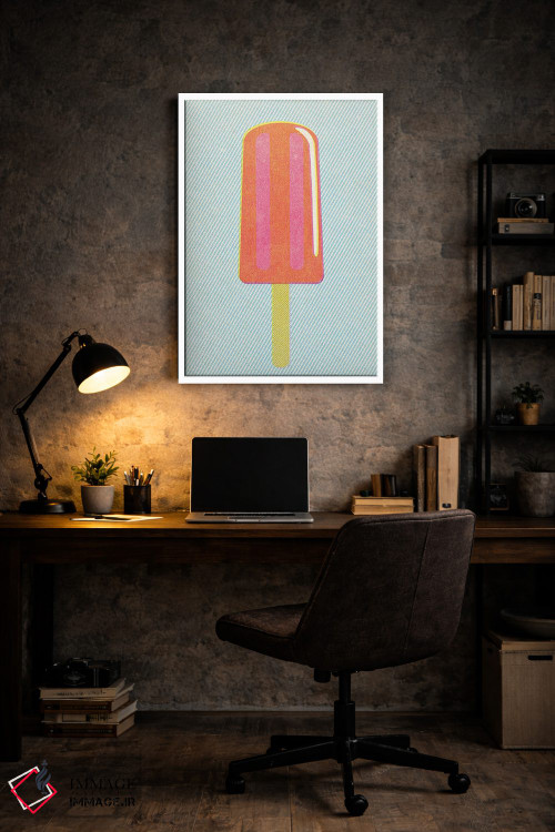 تابلو مینیمال بستنی چوبی اثر جوزف مک درموت - D4W