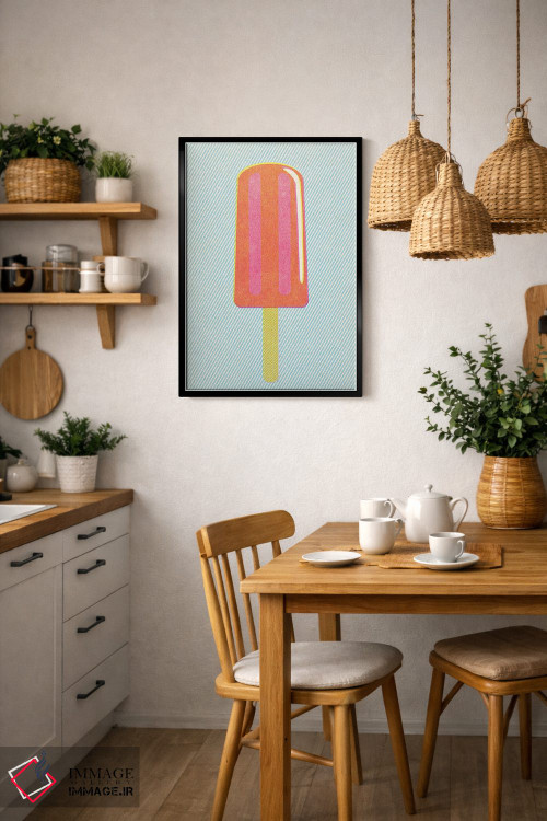 تابلو مینیمال بستنی چوبی اثر جوزف مک درموت - D6B