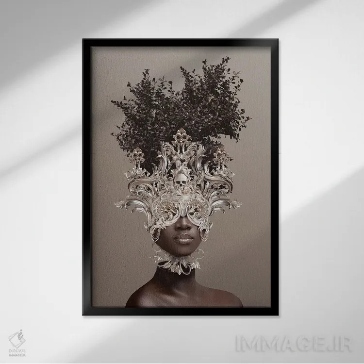 تابلو دکوراتیو آئترنوم اثر جردن مارشاند - نمای قابدار مشکی